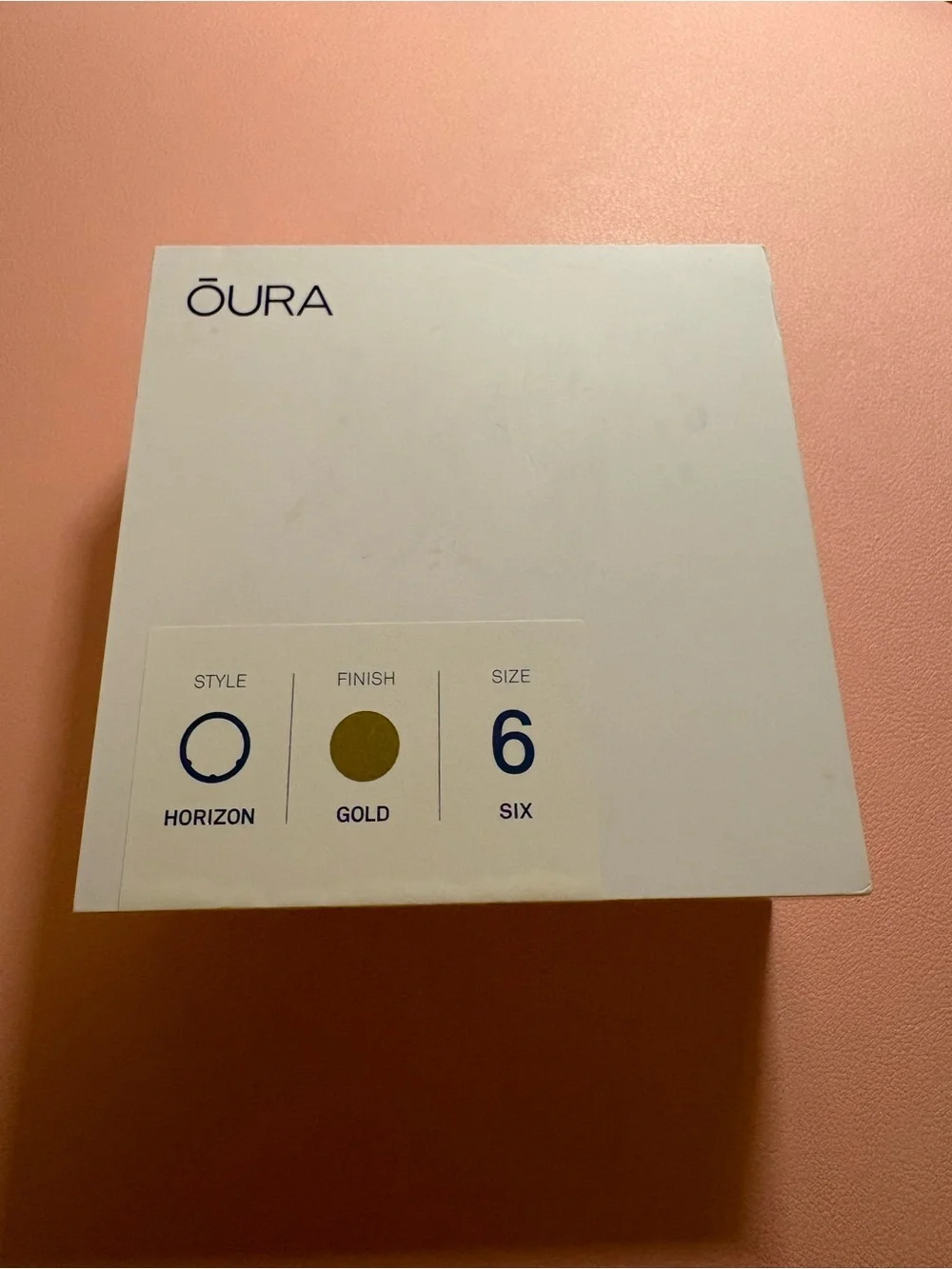 Oura Gen3 Horizon Ring in Gold, Size 6